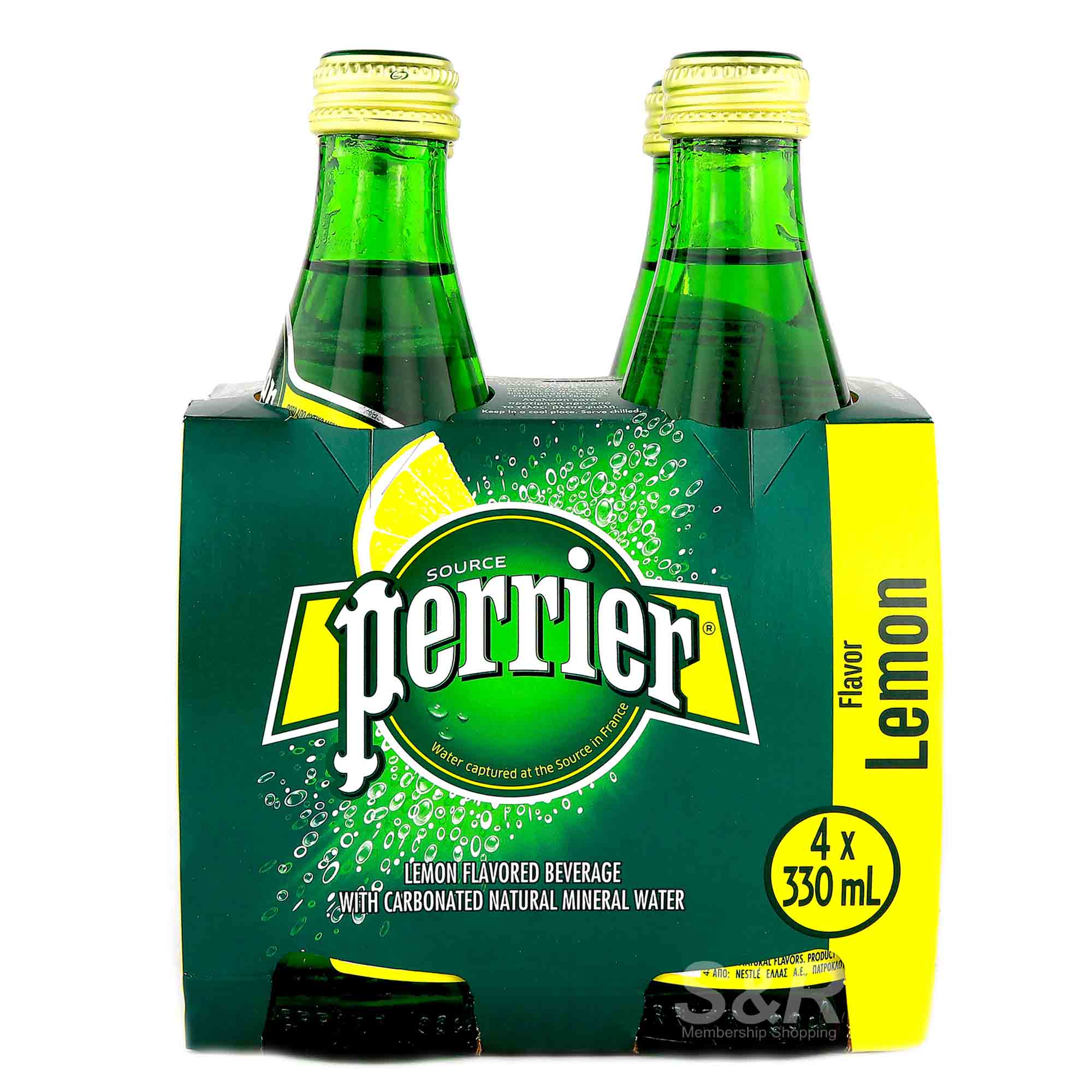 Perrier Lemon Flavored Beverage with Carbonated Natural Mineral Water 4 bottles Perrier Lemon Flavored Beverage with Carbonated Natural Mineral Water 4 bottles